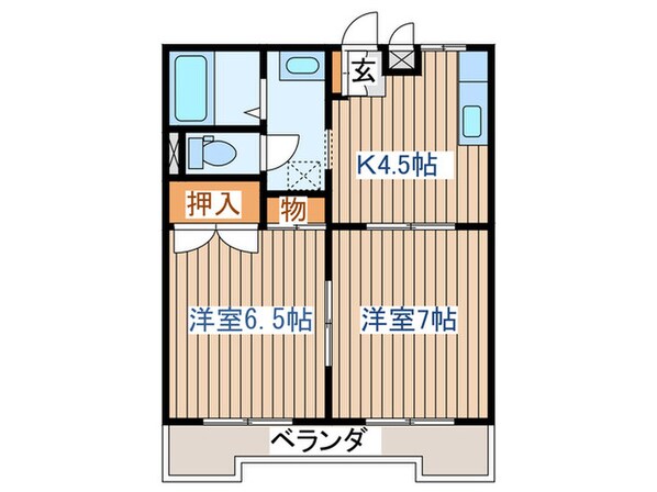 レジェ－ル・ロゼＩＺＵＭＩの物件間取画像